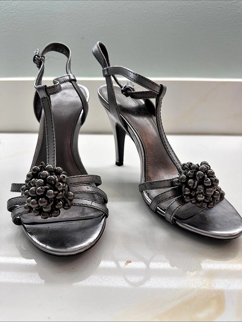 Calvin Klein Black Embellished Heels